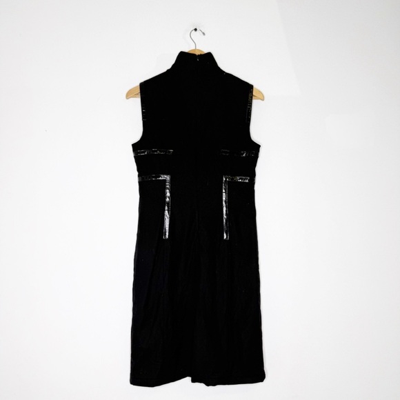 Akris Punto Black Wool Sleeveless Dress Mock Neck US 8 - Picture 2 of 9